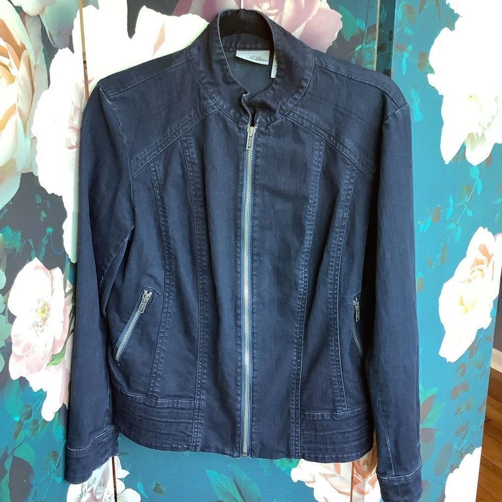 Chico's Dark Blue Jean Jacket